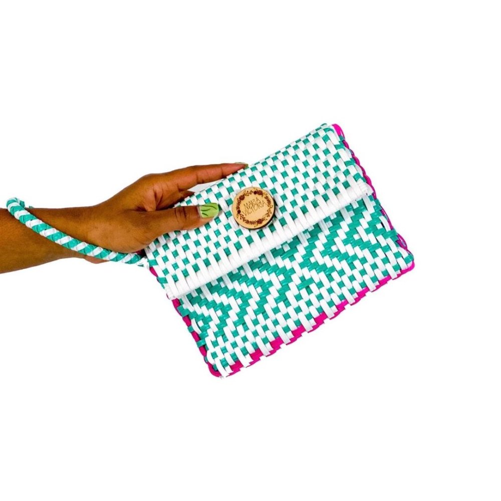 Carlota-White & Mint Green